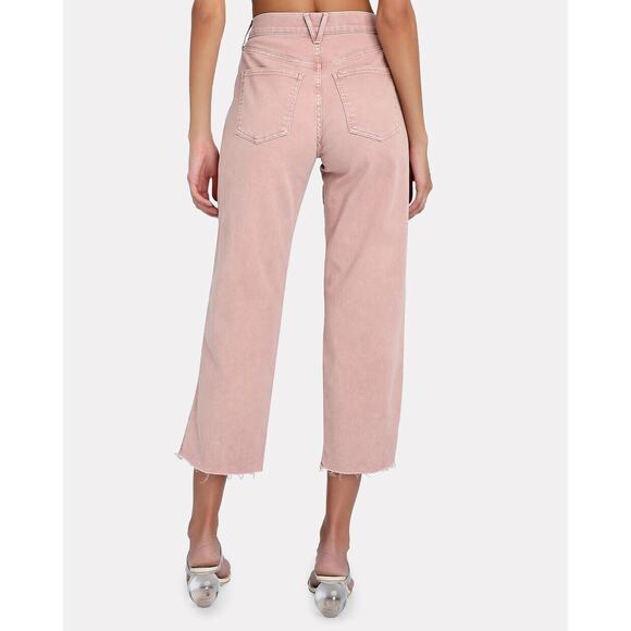 NWT Veronica Beard Blake Crop HR Classic Straight Jeans Sz 29 Rosewood #2C439 - Picture 4 of 13